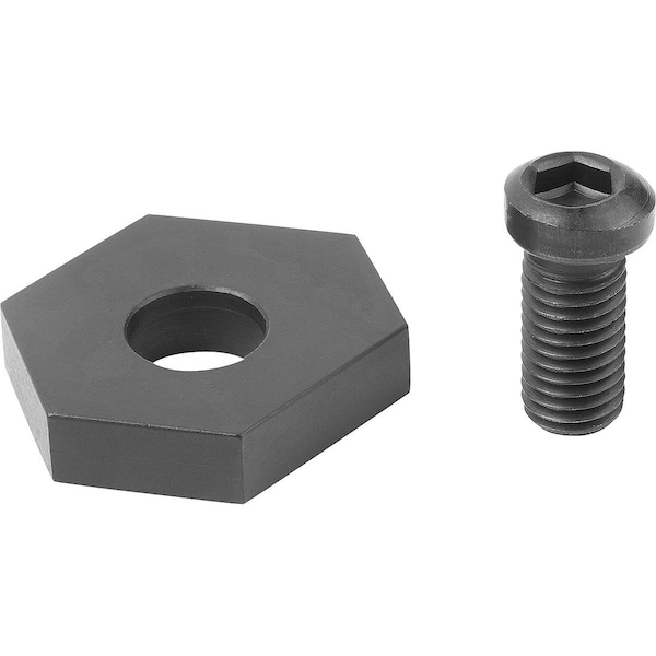 Chock Clamp Hexagon D=M12, Form:A Mild Steel, Variable